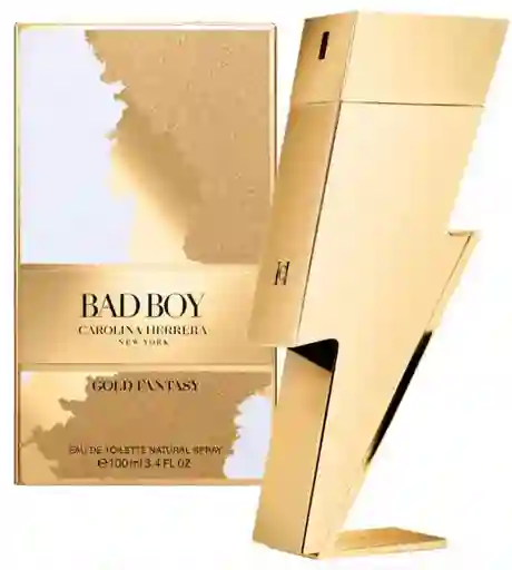 Perfume Carolina Herrera Bad Boy Gold Fantasy Edt Para 100 M Hombre