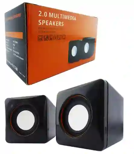 Parlante Para Pc, Speakers 101z, 2.0 Multimedia, Entrada Usb Y Jack