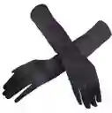 Guantes Lisos Negros Largos