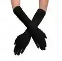 Guantes Lisos Negros Largos