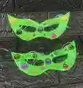 Antifaz Neon Verde Con Figuras X12 Unidades Hora Loca