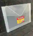 Carpeta Plastica Fuelle Oficio Transparente