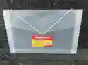 Carpeta Plastica Fuelle Oficio Transparente
