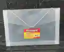 Carpeta Plastica Fuelle Oficio Transparente