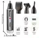Maquina De Afeitar Eléctrica Kamei Km - 6630 4 En 1 Recargable Para Nariz, Barba, Cabello Y Cejas