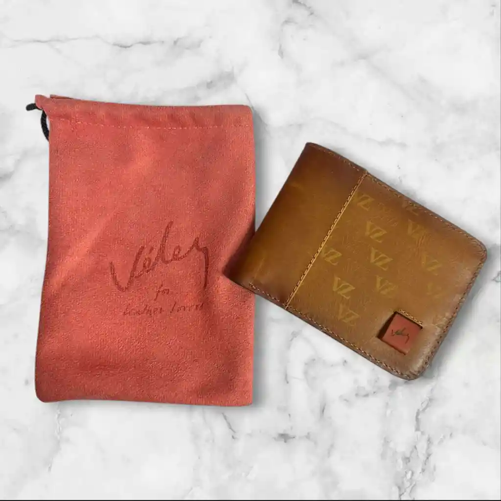 Billetera Hombre Velez Cuero Genuino De Alta Calidad Incluye Elegante Estuche Terciopelo