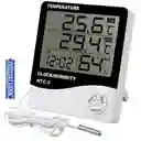 Reloj Temperatura Termohigrometro Con Sonda