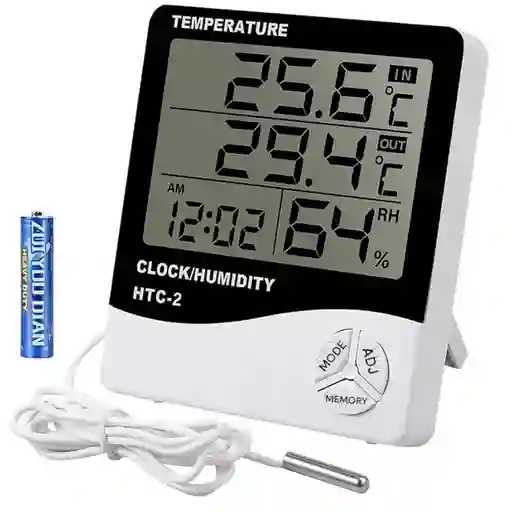 Reloj Temperatura Termohigrometro Con Sonda