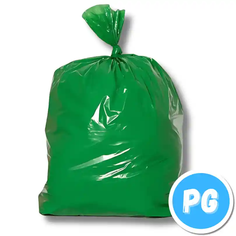 Paquete Bolsa Plastica Papelera X50 Unds 40x60 Centimetros Verde