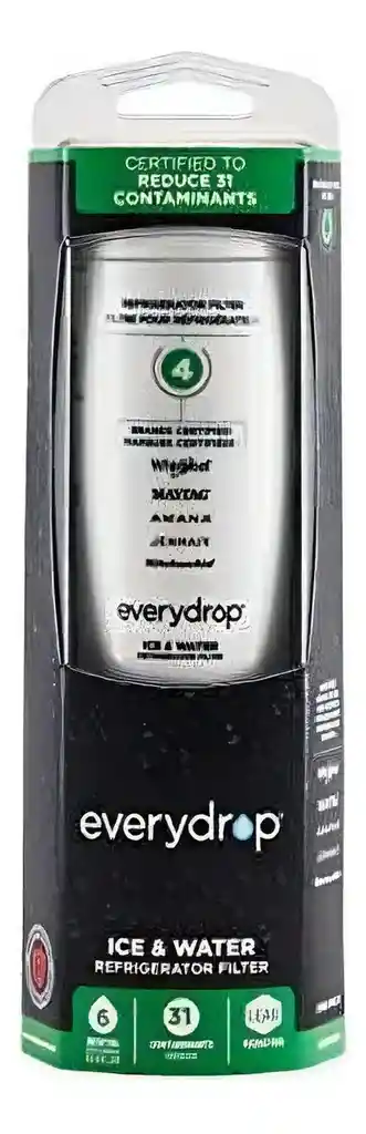 Filtro Agua 4 (verde) W10790818 Whirpool