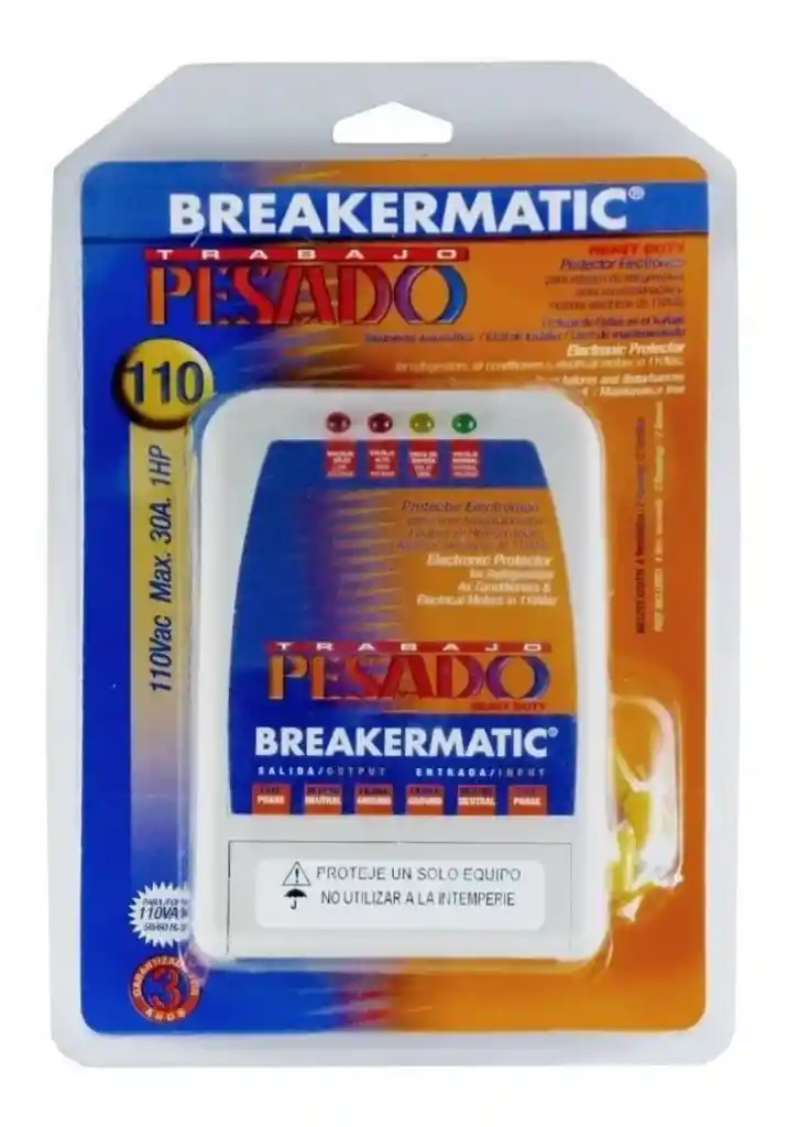 Protector Voltaje T.pesado 110v Breakermatic