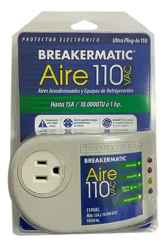Protector Voltaje A/a Ref 1hp/18.000 Btu 110v Inverter Breakermatic