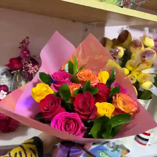 Flores Rosas Colores Surtidos