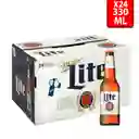 Cerveza Miller Lite – Pack X24 Botellas De 300 Ml