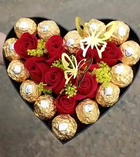 Box De Rosas Y Ferreros