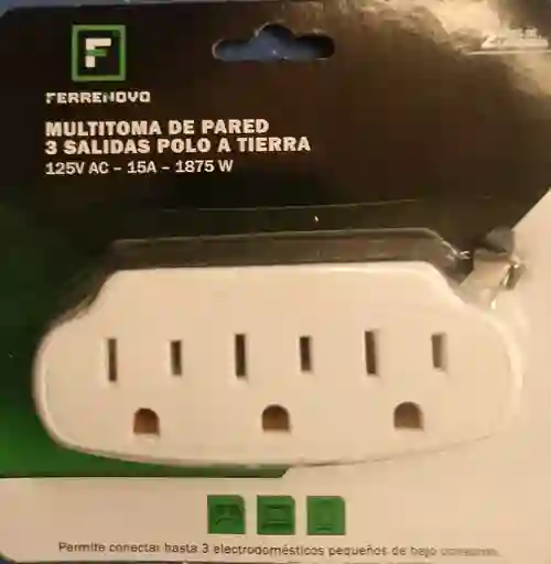 Multimoma De Pared 3 Salidas