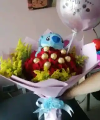 Bouquet De 60 Rosas + Peluche + Chocolates