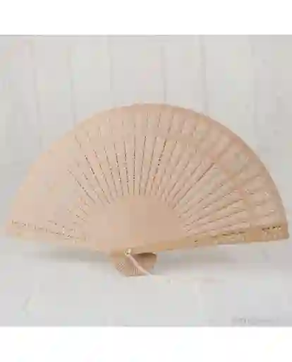 Abanico De Madera Matrimonio Recordatorio X12