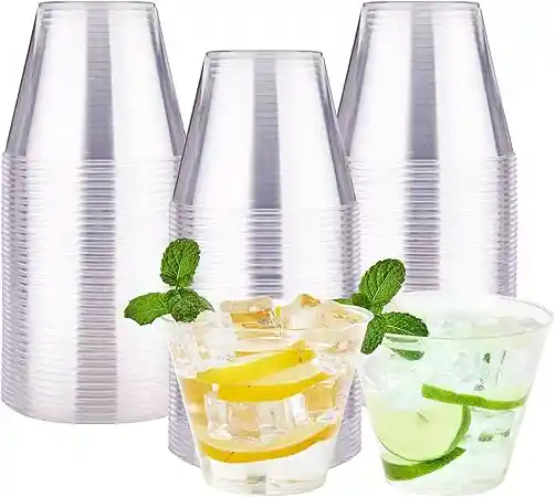 Vaso Whiskey X 25 Plastico Desechable Fiesta Reutilizables