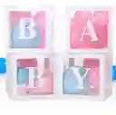 Cajas Cubos Para Globos Decoracion Baby Shower X4 Fiesta