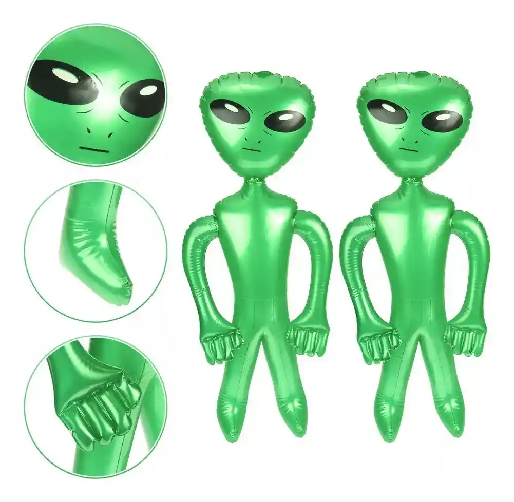 Alíen Inflable Marciano Gigante Alienígena Juguete 70cm