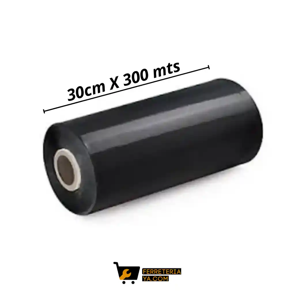 Vinipel Negro Stretch 30 Cm X 300 Mts