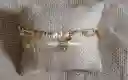 Pulsera O Tobillera Dijes Delmar En Rodio