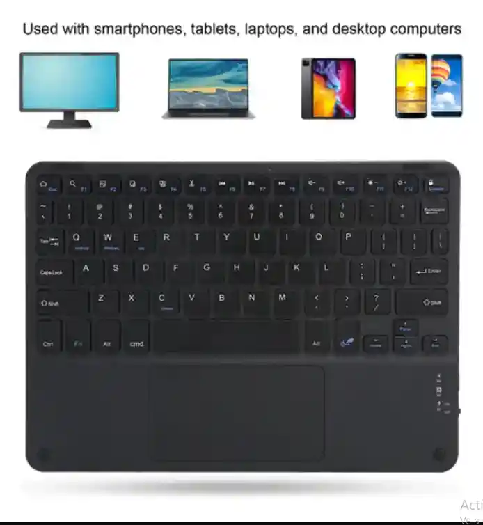 Teclado Con Touchpad, Panel Táctil. Bluetooth 10" – Compatible Con Android Y Windows,deal Para Tablet, Celular Y Laptop // Transforma Tu Experiencia Digital !