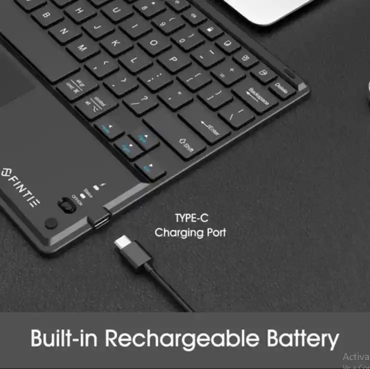 Teclado Con Touchpad, Panel Táctil. Bluetooth 10" – Compatible Con Android Y Windows,deal Para Tablet, Celular Y Laptop // Transforma Tu Experiencia Digital !