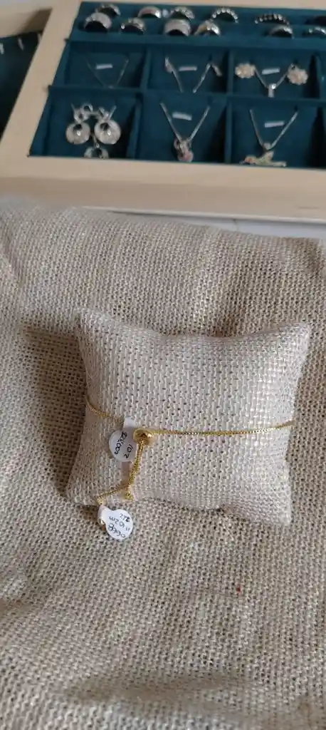 Pulsera O Tobillera De Zircon Blanco En Rodio