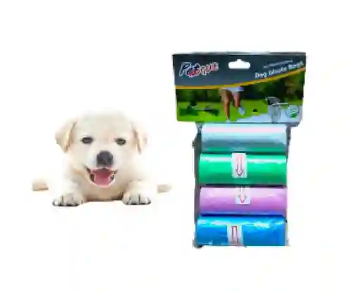 Bolsa Para Perro Biodegradable X4 Rollos