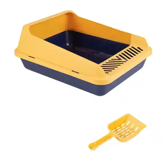 Arenero Para Gatos Color Amarillo + Pala