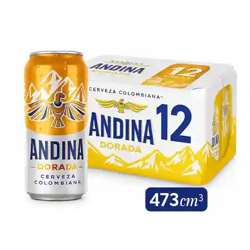 Cerveza Andina Dorada – Pack X12 Latas De 473 Ml