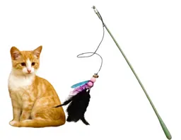 Juguete Varita Para Gatos Plumas