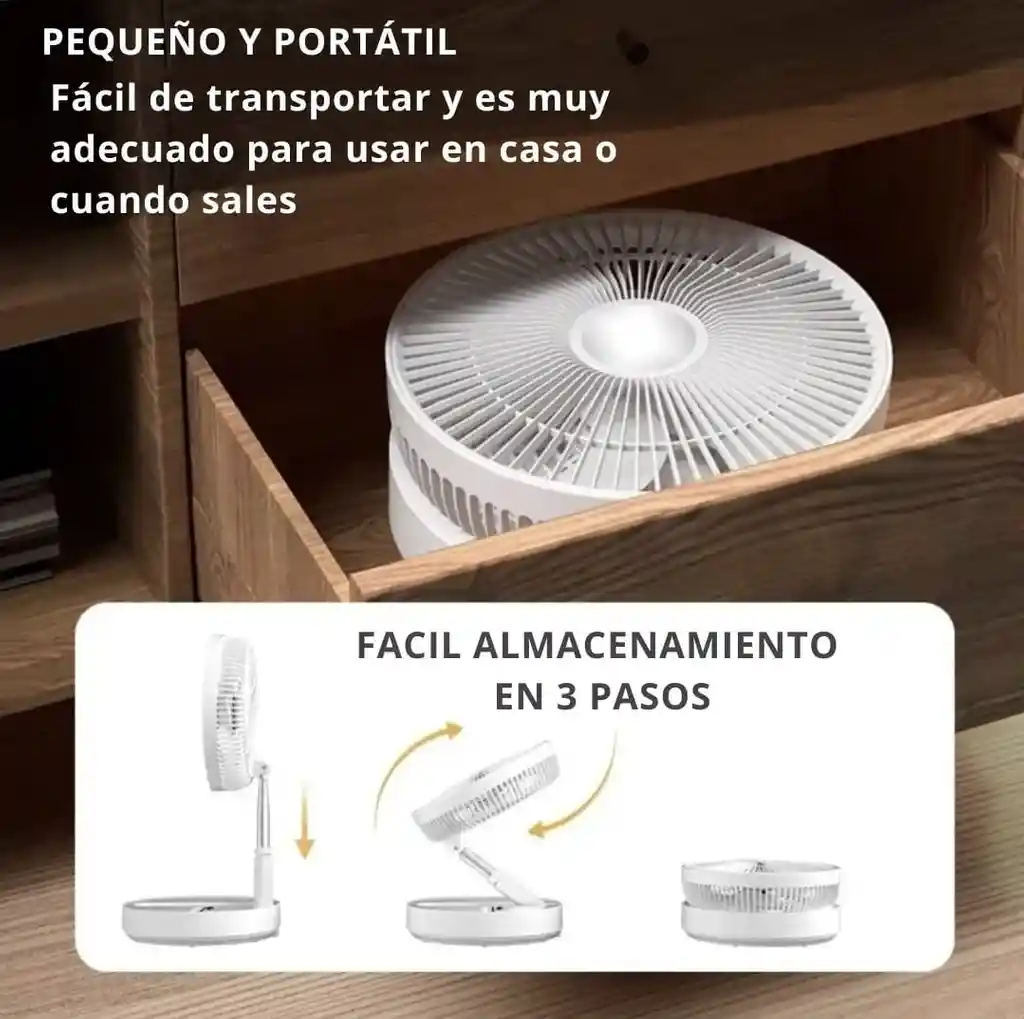 Ventilador Plegable Recargable