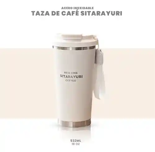 Termo Vaso Acero Inoxidable 532 Ml Frío Calor Coffee Beige