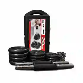 Set De Mancuernas Ajustables 20 Kg Con Estuche – Pesas Para Ejercicio En Casa O Gimnasio