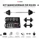 Set De Mancuernas De 50 Kg Con Estuche – Barra Larga Y Corta Incluidas | Gimnasio En Casa