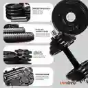 Set De Mancuernas De 50 Kg Con Estuche – Barra Larga Y Corta Incluidas | Gimnasio En Casa
