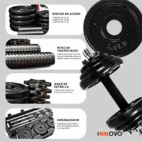 Set De Mancuernas De 50 Kg Con Estuche – Barra Larga Y Corta Incluidas | Gimnasio En Casa