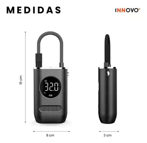 Mini Compresor Inflador Llantas Carro Moto Recargable Bolsillo Xijao