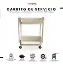 Mini Organizador Armable Pequeño 2 Niveles Con Ruedas Plastico