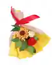 Ramo De Rosas Y Girasol Radiante Eterno