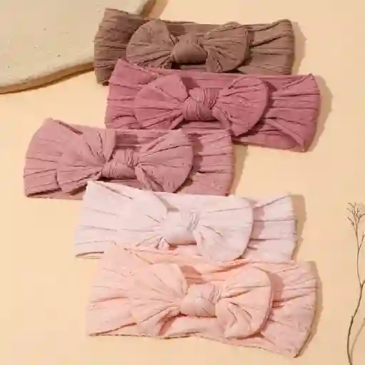 Kit Coquette (3 Diademas Con Moño Para Niñas)