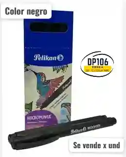 Micropunta Negro Pelikan X 1 Und