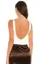 Body Escote Talla M/l Blanco
