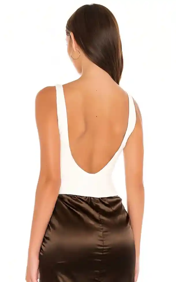 Body Escote Talla M/l Blanco