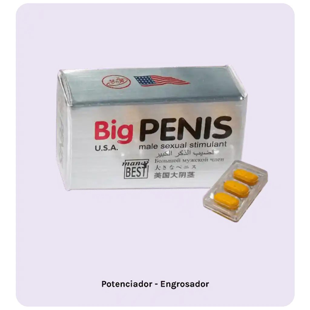 Potenciador Retardante Viagra U.s.a Big Penis Fuerte Ereccion X6