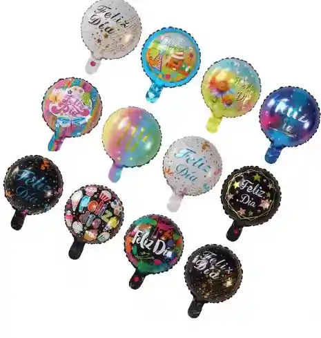 Globos De Aluminio Mediano Feliz Dia