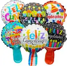 Globos De Aluminio Mediano Feliz Cumpleaños